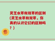 灵芝水萃和双萃的区别(灵芝水萃和双萃，你真的认识它们的区别吗？)