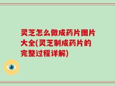 灵芝怎么做成药片图片大全(灵芝制成药片的完整过程详解)