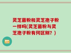 灵芝菌粉和灵芝孢子粉一样吗(灵芝菌粉与灵芝孢子粉有何区别？)