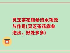 灵芝茶花旗参泡水功效与作用(灵芝茶花旗参泡水，好处多多)