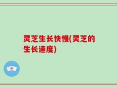 灵芝生长快慢(灵芝的生长速度)