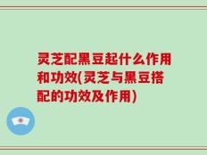灵芝配黑豆起什么作用和功效(灵芝与黑豆搭配的功效及作用)