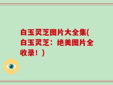 白玉灵芝图片大全集(白玉灵芝：绝美图片全收录！)