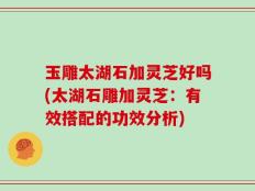 玉雕太湖石加灵芝好吗(太湖石雕加灵芝：有效搭配的功效分析)