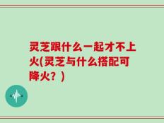 灵芝跟什么一起才不上火(灵芝与什么搭配可降火？)