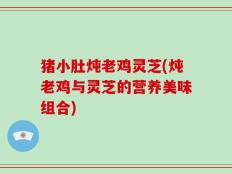 猪小肚炖老鸡灵芝(炖老鸡与灵芝的营养美味组合)