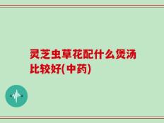 灵芝虫草花配什么煲汤比较好(中药)