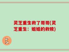 灵芝重生救了哥哥(灵芝重生：姐姐的救赎)