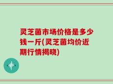 灵芝菌市场价格是多少钱一斤(灵芝菌均价近期行情揭晓)
