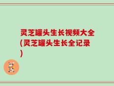 灵芝罐头生长视频大全(灵芝罐头生长全记录)