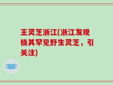 王灵芝浙江(浙江发现极其罕见野生灵芝，引关注)