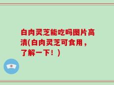 白肉灵芝能吃吗图片高清(白肉灵芝可食用，了解一下！)