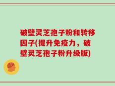 破壁灵芝孢子粉和转移因子(提升免疫力，破壁灵芝孢子粉升级版)