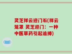 灵芝祥云迎门石(祥云笼罩 灵芝迎门：一种中医草药引起追捧)