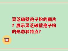 灵芝破壁孢子粉的图片？展示灵芝破壁孢子粉的形态和特点？
