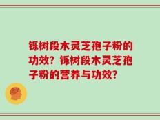 铄树段木灵芝孢子粉的功效？铄树段木灵芝孢子粉的营养与功效？