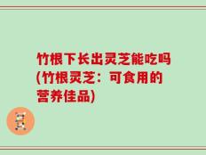 竹根下长出灵芝能吃吗(竹根灵芝：可食用的营养佳品)