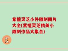 紫檀灵芝小件雕刻图片大全(紫檀灵芝精美小雕刻作品大集合)