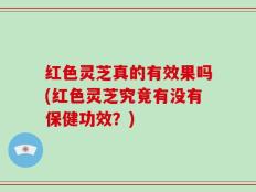 红色灵芝真的有效果吗(红色灵芝究竟有没有保健功效？)