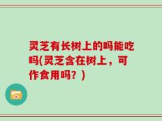 灵芝有长树上的吗能吃吗(灵芝含在树上，可作食用吗？)