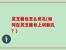 灵芝菌包怎么剪孔(如何在灵芝菌包上切割孔？)