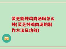 灵芝能炖鸡肉汤吗怎么炖(灵芝炖鸡肉汤的制作方法及功效)