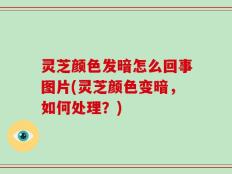 灵芝颜色发暗怎么回事图片(灵芝颜色变暗，如何处理？)