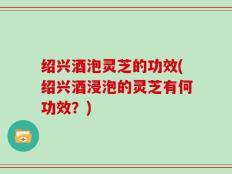 绍兴酒泡灵芝的功效(绍兴酒浸泡的灵芝有何功效？)