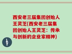 西安老三届集团创始人王灵芝(西安老三届集团创始人王灵芝：传承与创新的企业家精神)