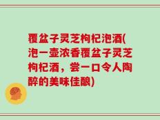 覆盆子灵芝枸杞泡酒(泡一壶浓香覆盆子灵芝枸杞酒，尝一口令人陶醉的美味佳酿)