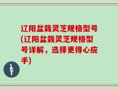 辽阳盆栽灵芝规格型号(辽阳盆栽灵芝规格型号详解，选择更得心应手)