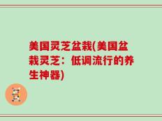 美国灵芝盆栽(美国盆栽灵芝：低调流行的养生神器)