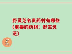 野灵芝名贵药材有哪些(重要的药材：野生灵芝)