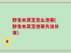 野生木灵芝怎么泡茶(野生木灵芝泡茶方法分享)