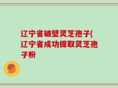 辽宁省破壁灵芝孢子(辽宁省成功提取灵芝孢子粉