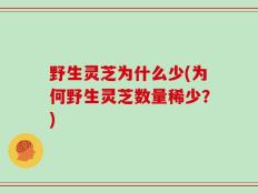 野生灵芝为什么少(为何野生灵芝数量稀少？)