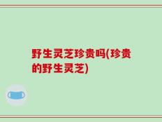 野生灵芝珍贵吗(珍贵的野生灵芝)