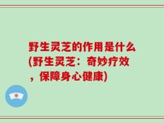 野生灵芝的作用是什么(野生灵芝：奇妙疗效，保障身心健康)