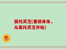 莫托灵芝(重修身体，从莫托灵芝开始)