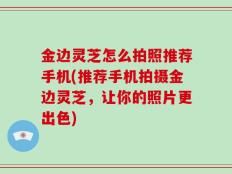 金边灵芝怎么拍照推荐手机(推荐手机拍摄金边灵芝，让你的照片更出色)