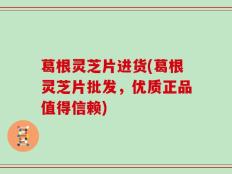 葛根灵芝片进货(葛根灵芝片批发，优质正品值得信赖)