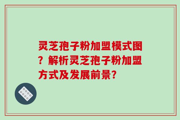 灵芝孢子粉加盟模式图？解析灵芝孢子粉加盟方式及发展前景？