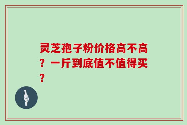 灵芝孢子粉价格高不高?一斤到底值不值得买?