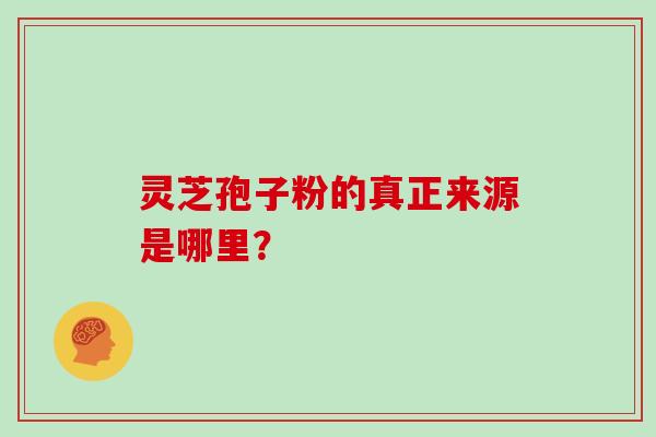 灵芝孢子粉的真正来源是哪里？