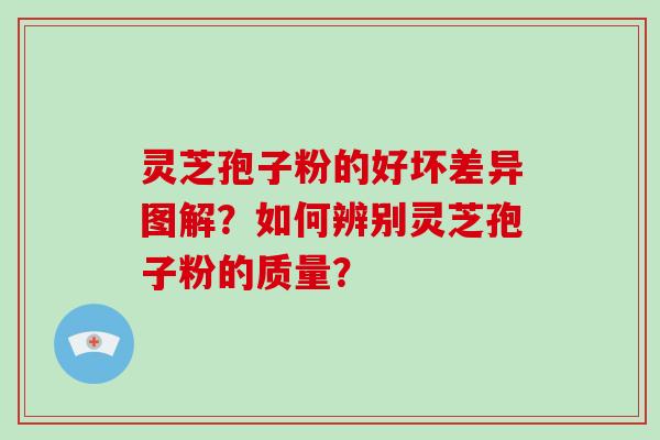 灵芝孢子粉的好坏差异图解?如何辨别灵芝孢子粉的质量?