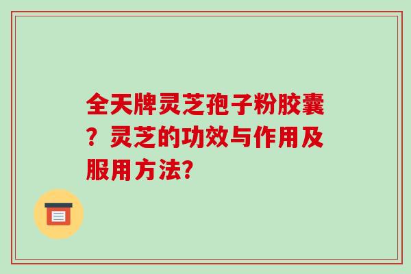全天牌灵芝孢子粉胶囊？灵芝的功效与作用及服用方法？