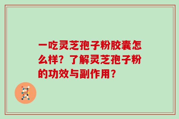 一吃灵芝孢子粉胶囊怎么样？了解灵芝孢子粉的功效与副作用？