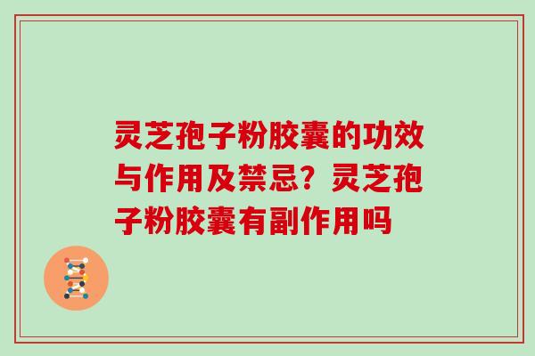 灵芝孢子粉胶囊的功效与作用及禁忌?灵芝孢子粉胶囊有副作用吗