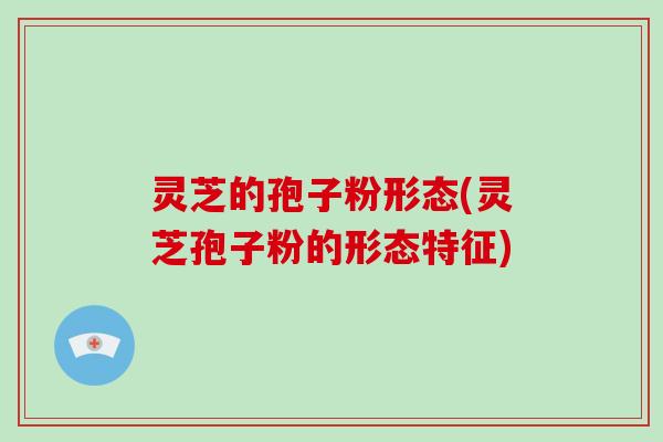灵芝的孢子粉形态(灵芝孢子粉的形态特征)