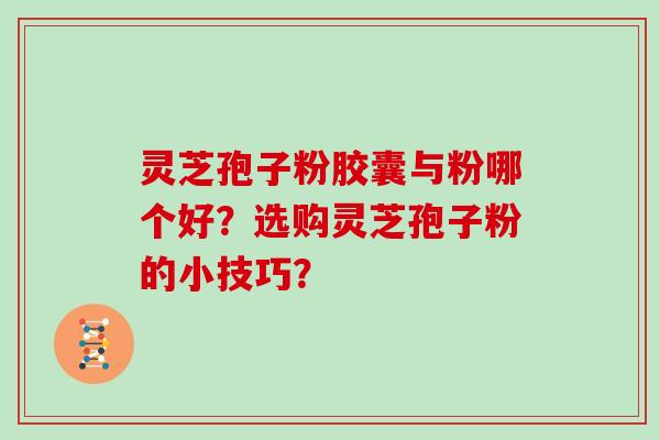 灵芝孢子粉胶囊与粉哪个好?选购灵芝孢子粉的小技巧?